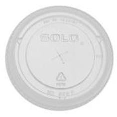 Dart - Lid, Clear PET Plastic Cold Drink Lid with Straw Slot, Fits 16-24 oz cups