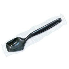 Emi Yoshi - Essentials Serving Spoon, 8.5" Black Plastic