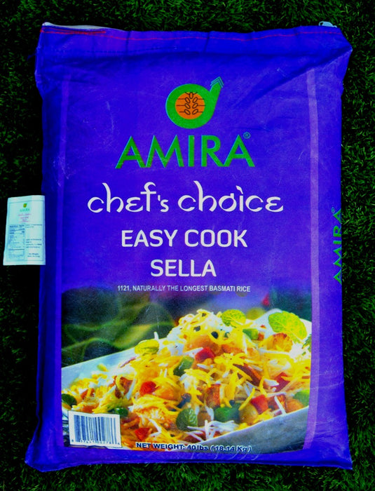 Amira CHEF Choice 1121 Easy Cook Sella Basmati Rice 40LB