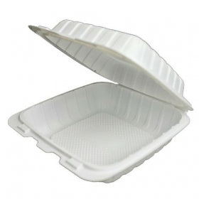 Compostable Hinged Container, 6x6 with 1 Compartment